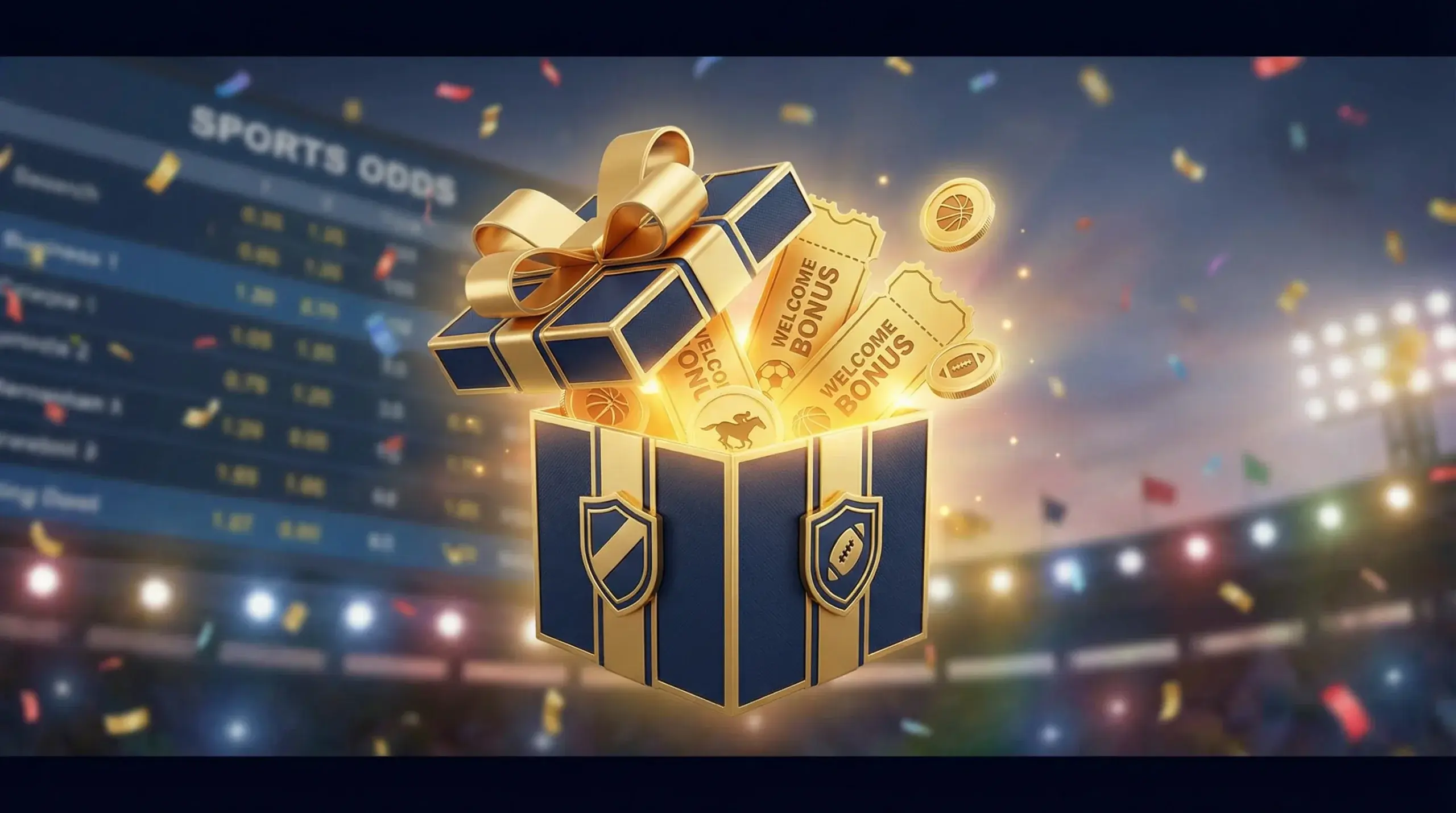 Ícone de bónus e promoções com símbolo de oferta para apostas desportivas